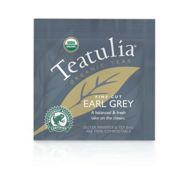 Teatulia Organic Teas Earl Grey Standard Tea, PK50 WST-EAGR-50